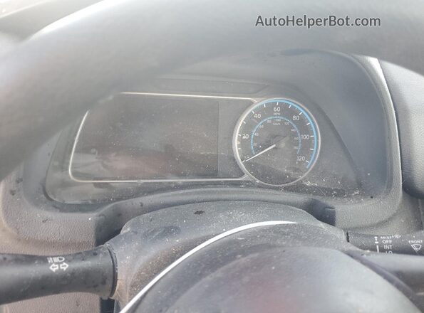 1N4AZ1CP6KC306376 2019 NISSAN LEAF White Instrument cluster view