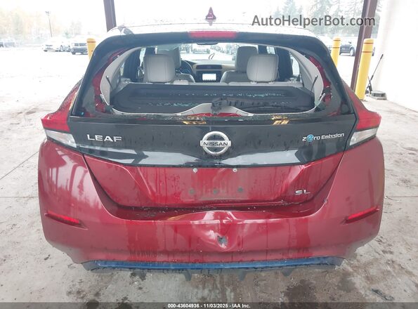 1N4AZ1CP9JC313594 2018 NISSAN LEAF Red Widok z przodu