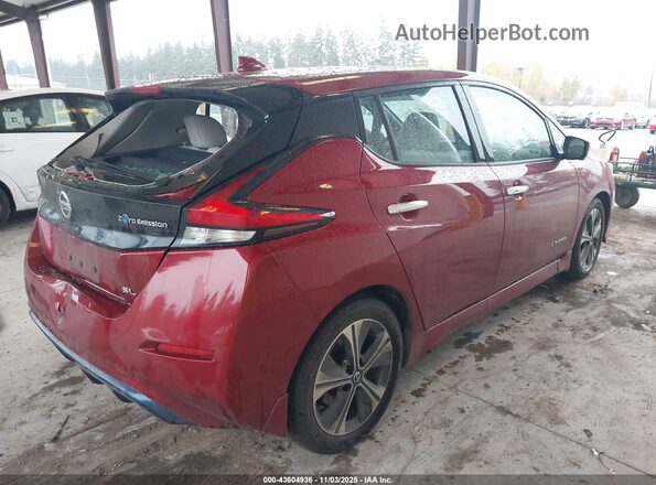 1N4AZ1CP9JC313594 2018 NISSAN LEAF Red Tył prawy