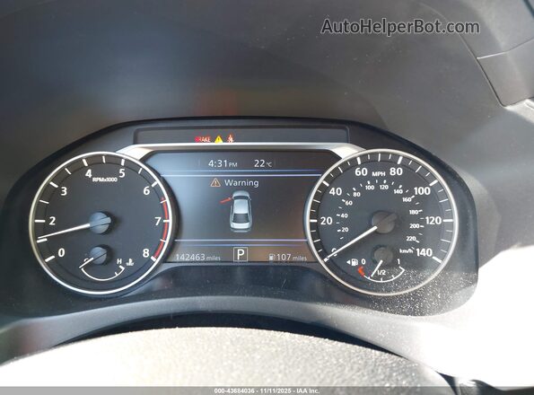 1N4BL4BV2LC234942 2020 NISSAN ALTIMA Black უკანა სავარძლების ხედი