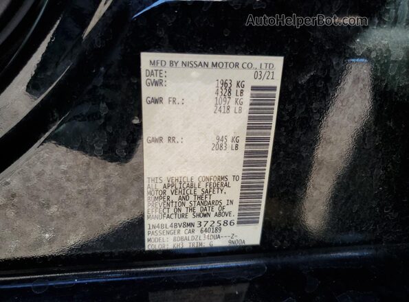 1N4BL4BV8MN372586 2021 NISSAN ALTIMA Black 