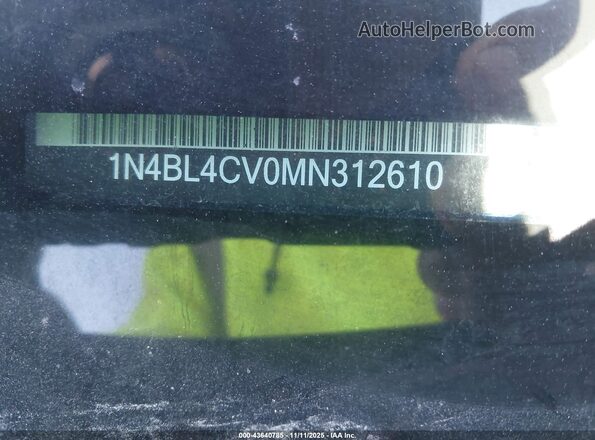 1N4BL4CV0MN312610 2021 NISSAN ALTIMA Синий Вид подкапотного пространства