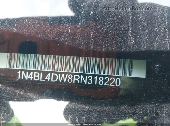 1N4BL4DW8RN318220 2024 NISSAN ALTIMA Красный Вид подкапотного пространства