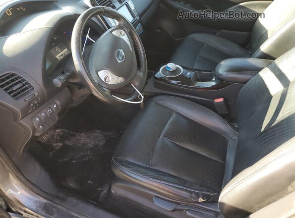 1N4BZ0CP0GC304550 2016 NISSAN LEAF Gray Front interior view
