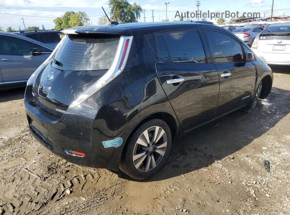 1N4BZ0CP1GC309367 2016 NISSAN LEAF Black Trasero derecho
