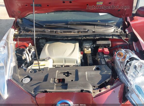 1N4BZ0CP5HC308661 2017 NISSAN LEAF Red Rear view
