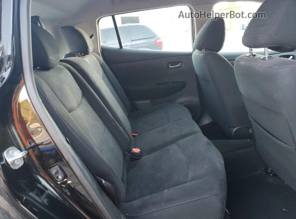 1N4BZ0CP9GC301291 2016 NISSAN LEAF Black უკანა სალონის ხედი