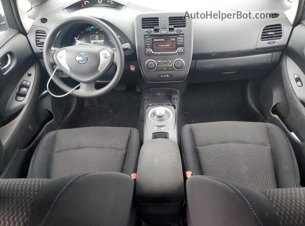 1N4BZ0CPXHC304170 2017 NISSAN LEAF Серый Вид панели приборов
