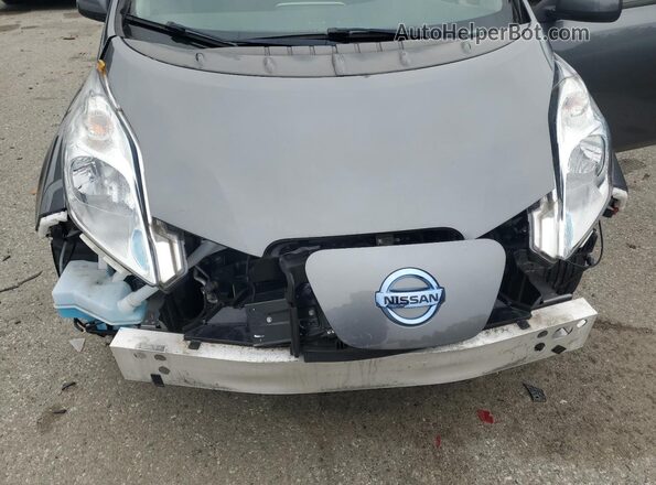 1N4BZ0CPXHC304170 2017 NISSAN LEAF Серый Вид подкапотного пространства