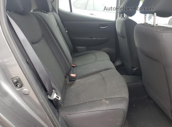 1N4BZ0CPXHC304170 2017 NISSAN LEAF Серый Вид задней части салона