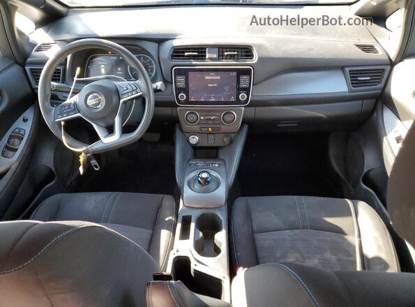 1N4BZ1BV8MC554247 2021 NISSAN LEAF Gray Առջևի վահանակի տեսք