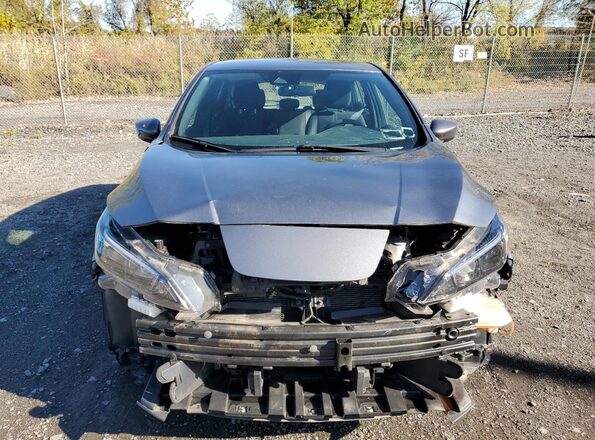 1N4BZ1BV8MC554247 2021 NISSAN LEAF Gray Դիմացի տեսք