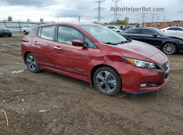 1N4BZ1CP6KC311047 2019 NISSAN LEAF Red Передня права чверть