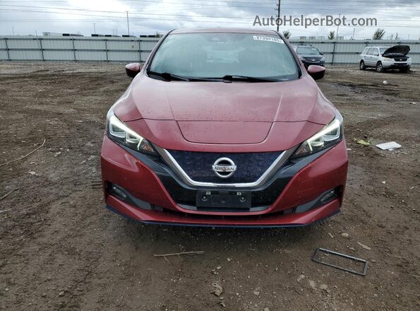 1N4BZ1CP6KC311047 2019 NISSAN LEAF Red Вид спереду