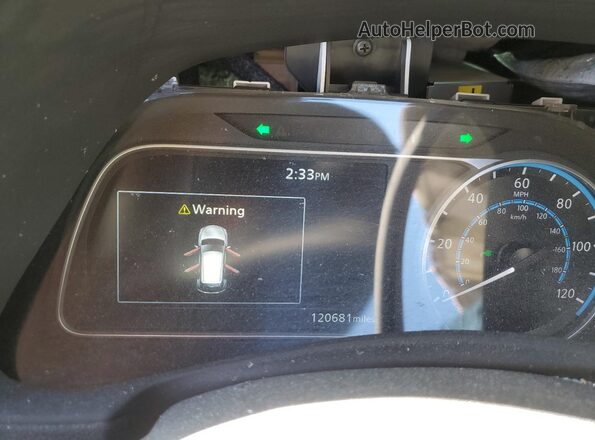 1N4BZ1CP8KC308523 2019 NISSAN LEAF Blue Սարքավորումների վահանակի տեսք
