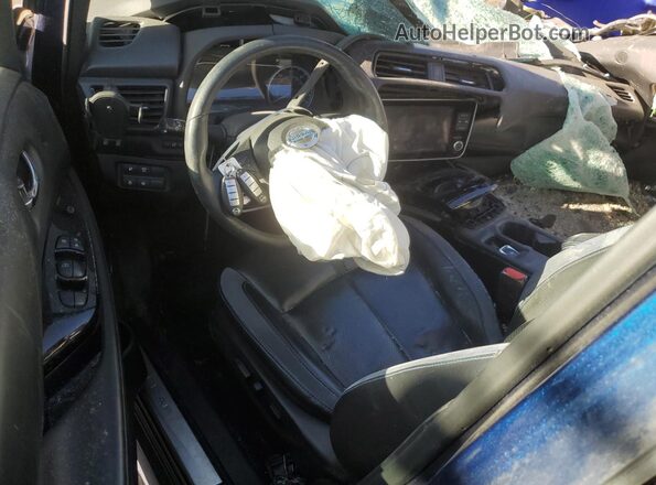 1N4BZ1CP8KC308523 2019 NISSAN LEAF Blue Առջևի վահանակի տեսք
