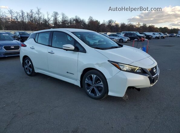 1N4BZ1CP9KC317828 2019 NISSAN LEAF White Przód prawy