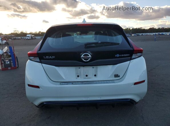 1N4BZ1CP9KC317828 2019 NISSAN LEAF White Widok z tyłu