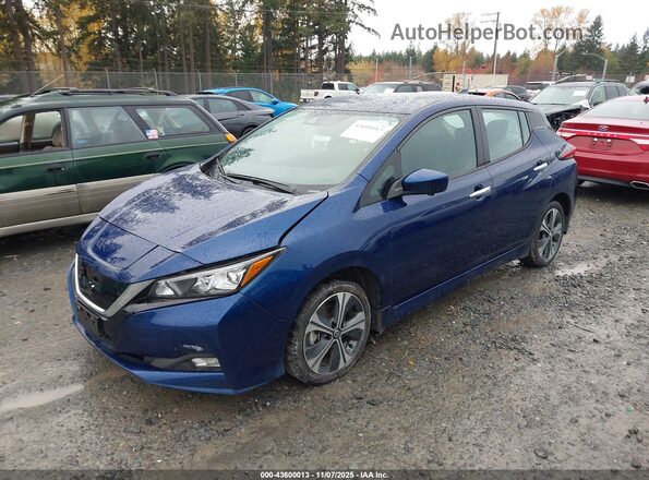 1N4BZ1CV2NC554860 2022 NISSAN LEAF Синий Передняя левая четверть