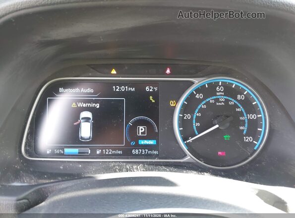 1N4BZ1CV4MC555295 2021 NISSAN LEAF Red Հետևի նստատեղերի տեսք