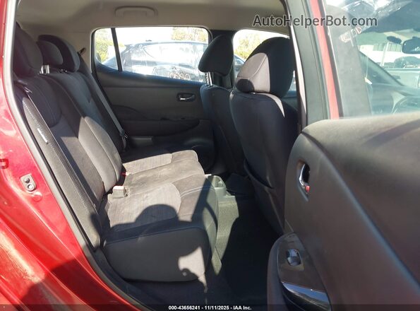 1N4BZ1CV4MC555295 2021 NISSAN LEAF Red VIN կոդի պիտակի տեսք
