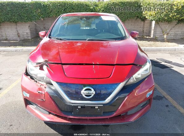 1N4BZ1CV4MC555295 2021 NISSAN LEAF Red Սարքավորումների վահանակի տեսք