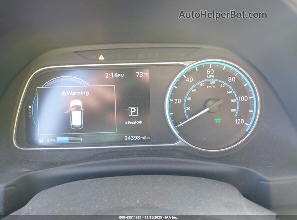 1N4BZ1DP7LC304642 2020 NISSAN LEAF Серый Вид задних сидений