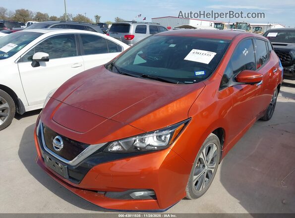 1N4BZ1DV4NC557502 2022 NISSAN LEAF Orange Передня ліва чверть