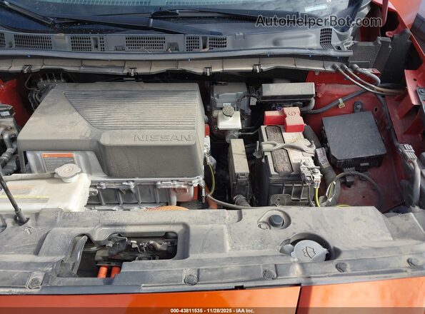 1N4BZ1DV4NC557502 2022 NISSAN LEAF Orange Вид ззаду