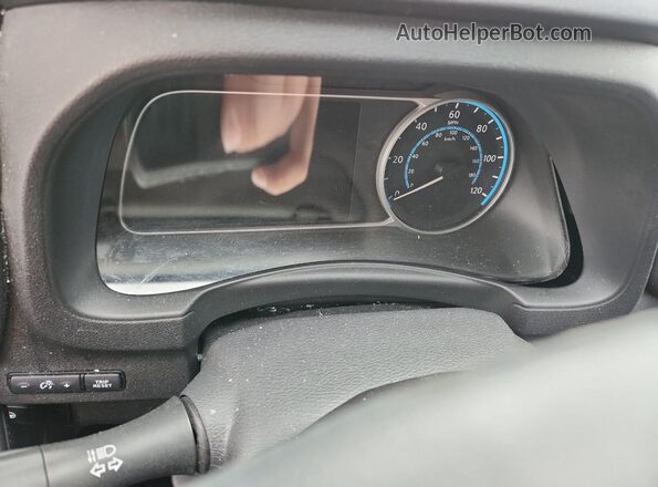 1N4BZ1DV7MC553071 2021 NISSAN LEAF Silver Instrument cluster view