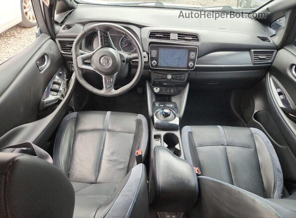 1N4BZ1DV7MC553071 2021 NISSAN LEAF Silver Dashboard view