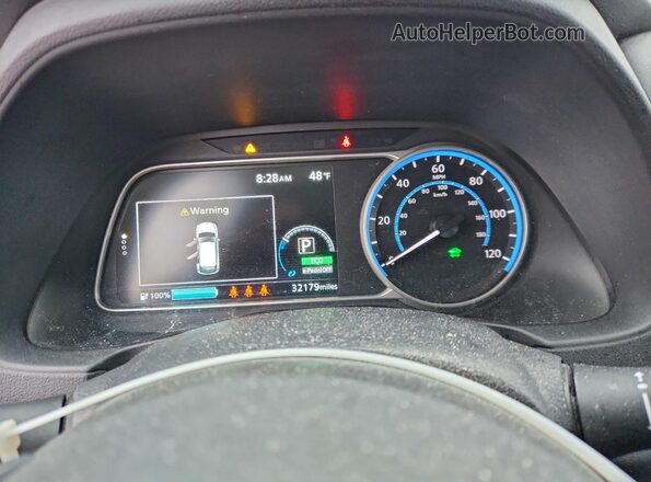 1N4CZ1CV2PC558933 2023 NISSAN LEAF Gray Widok zestawu wskaźników