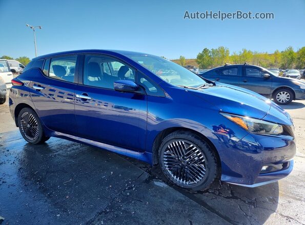 1N4CZ1CV5RC555916 2024 NISSAN LEAF Синий Передняя правая четверть