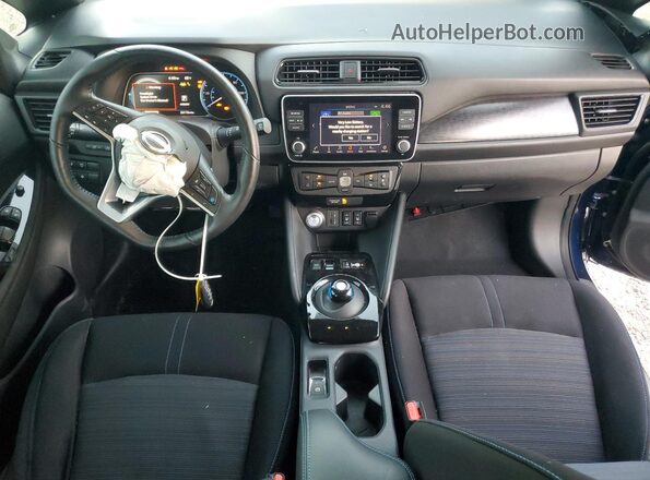 1N4CZ1CV6PC552648 2023 NISSAN LEAF Blue წინა პანელის ხედი