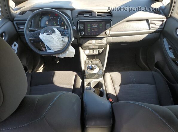 1N4CZ1CVXPC559361 2023 NISSAN LEAF Burgundy Dashboard view