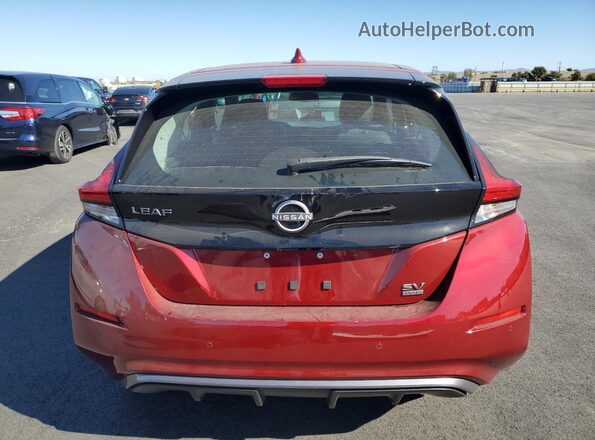 1N4CZ1CVXPC559361 2023 NISSAN LEAF Burgundy Rear view
