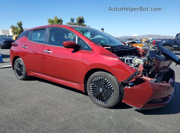 1N4CZ1CVXPC559361 2023 NISSAN LEAF Burgundy Front right