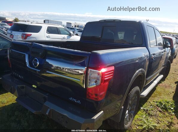 1N6AA1E57HN509039 2017 NISSAN TITAN Синий Задняя правая четверть