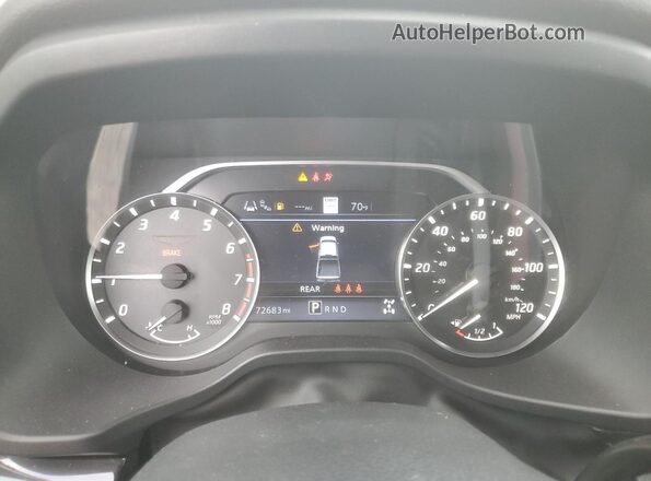 1N6AA1ED6MN524262 2021 NISSAN TITAN Gray Вид щитка приладів