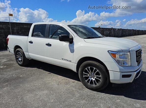 1N6AA1EE8NN106974 2022 NISSAN TITAN White Przód prawy