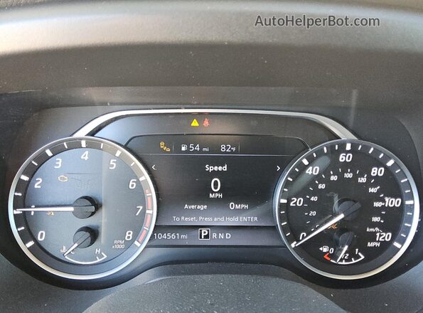 1N6AA1EE8NN106974 2022 NISSAN TITAN White Widok zestawu wskaźników