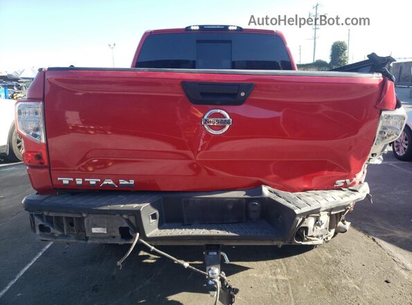 1N6AA1EF1MN501960 2021 NISSAN TITAN Red უკანა ხედი