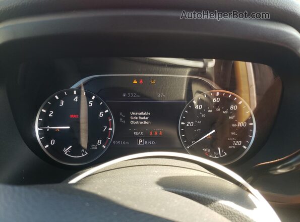 1N6AA1EF1MN501960 2021 NISSAN TITAN Red ხელსაწყოთა პანელის ხედი