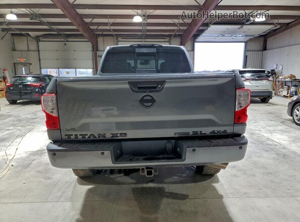 1N6BA1F45JN530004 2018 NISSAN TITAN Gray Rear view