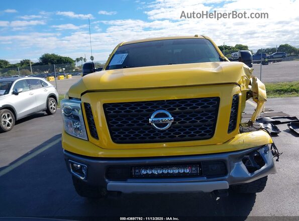 1N6BA1F47HN542729 2017 NISSAN TITAN XD Yellow Vista del cuadro de instrumentos