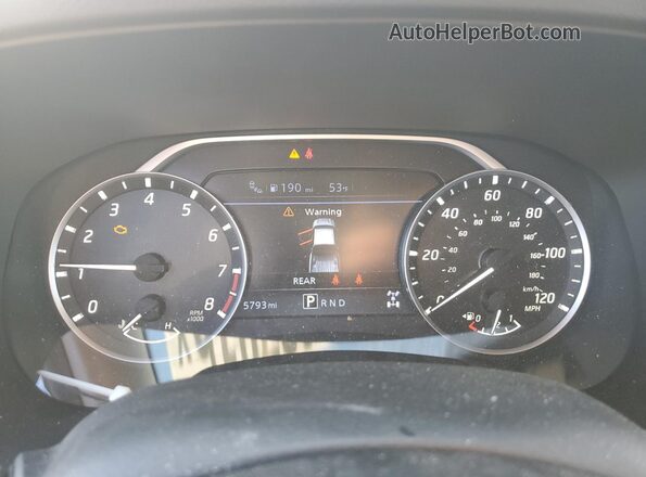 1N6ED1CM3SN648076 2025 NISSAN FRONTIER White Widok zestawu wskaźników