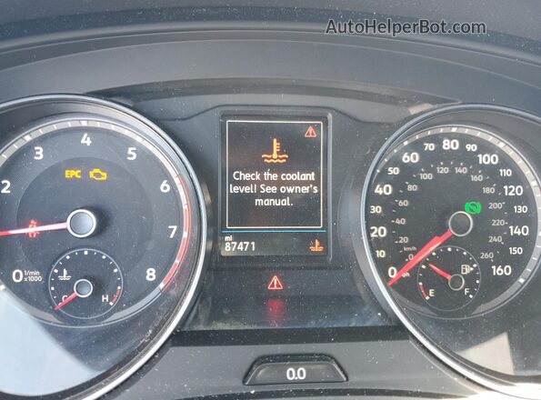 1V25C2CA9LC201166 2020 VOLKSWAGEN ATLAS Black Instrument cluster view