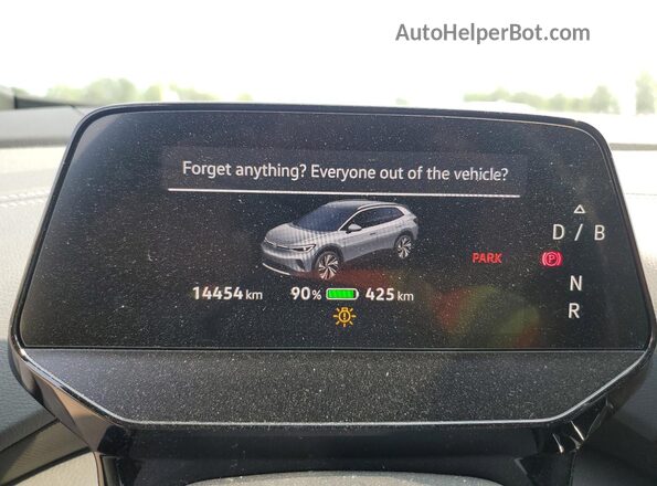 1V29SPE85RC023132 2024 VOLKSWAGEN ID.4 Black Instrument cluster view