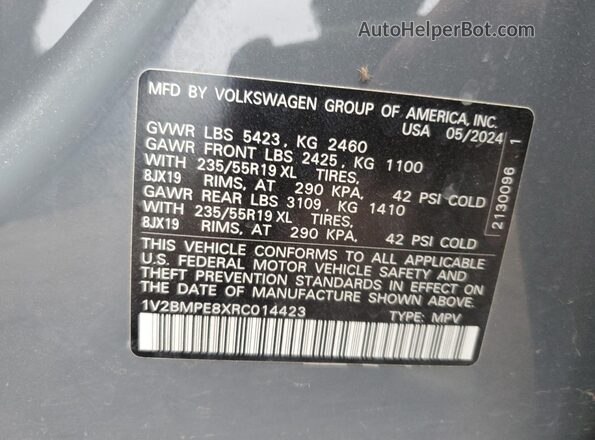 1V2BMPE8XRC014423 2024 VOLKSWAGEN ID.4 Gray 