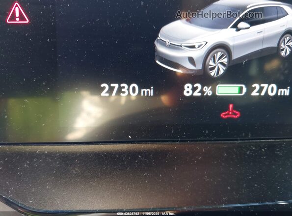 1V2CRPE88SC015940 2025 VOLKSWAGEN ID.4 Белый Панорамный вид салона 360°